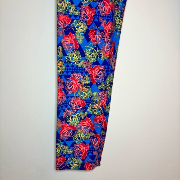 Lularoe Women’s Multicolored Floral Leggings Tall and Curvy - Picture 2 of 5